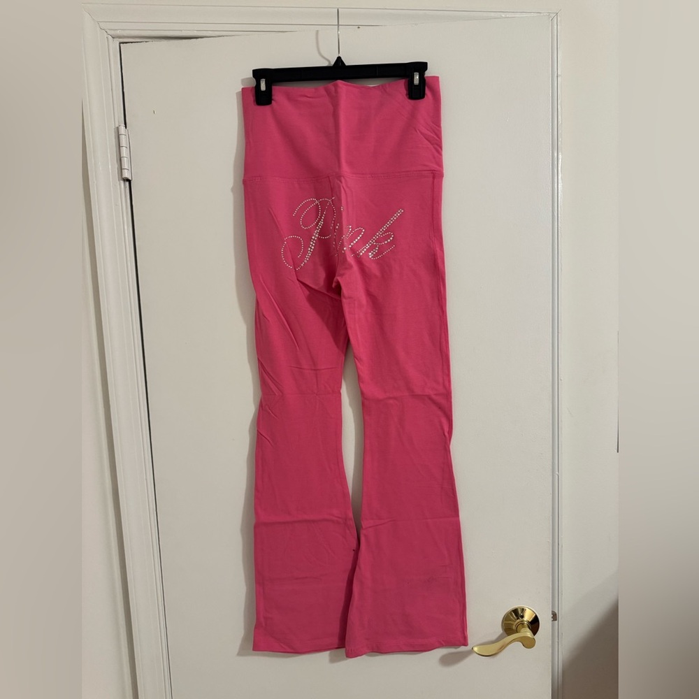 PINK Victoria's Secret Foldover Flare Leggings